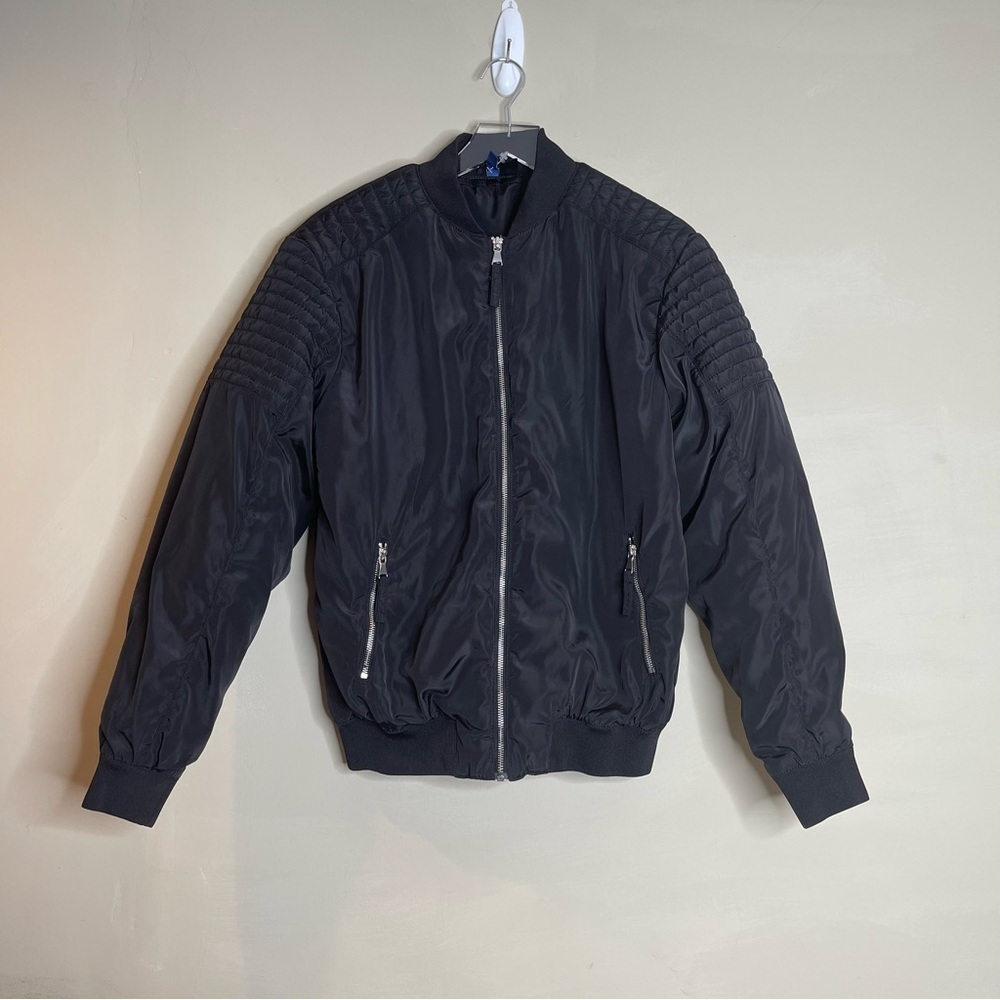 H&M bomber zip front jacket size small